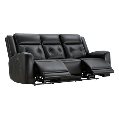 87'' Genuine Leather Power Reclining Sofa