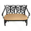 Banc en fonte d'aluminium avec coussin-1094679611