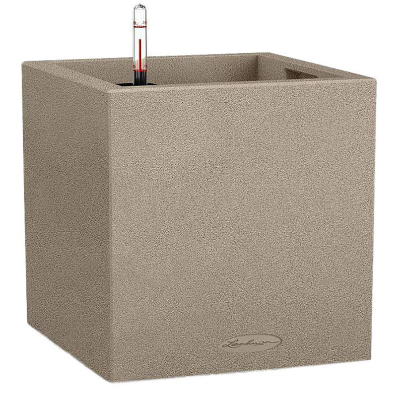 Canto Planter Box, Sand Beige, 40cm H x 40cm W x 40cm D