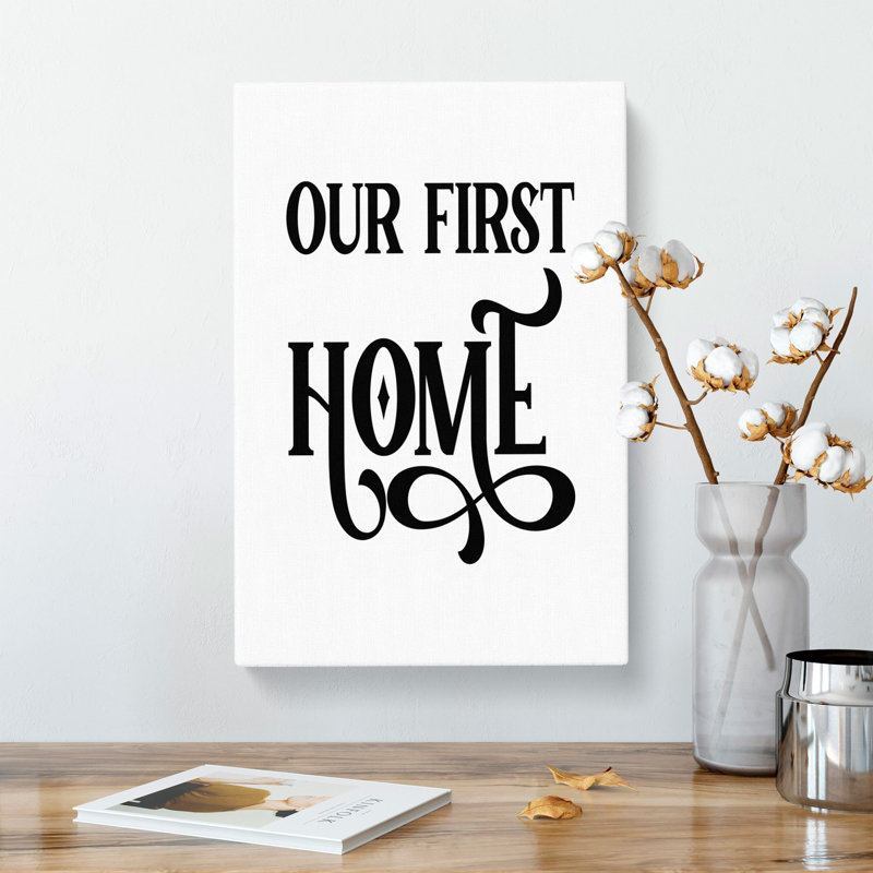 Our First Home - Wrapped Canvas, 60cm H x 40cm W x 3cm D