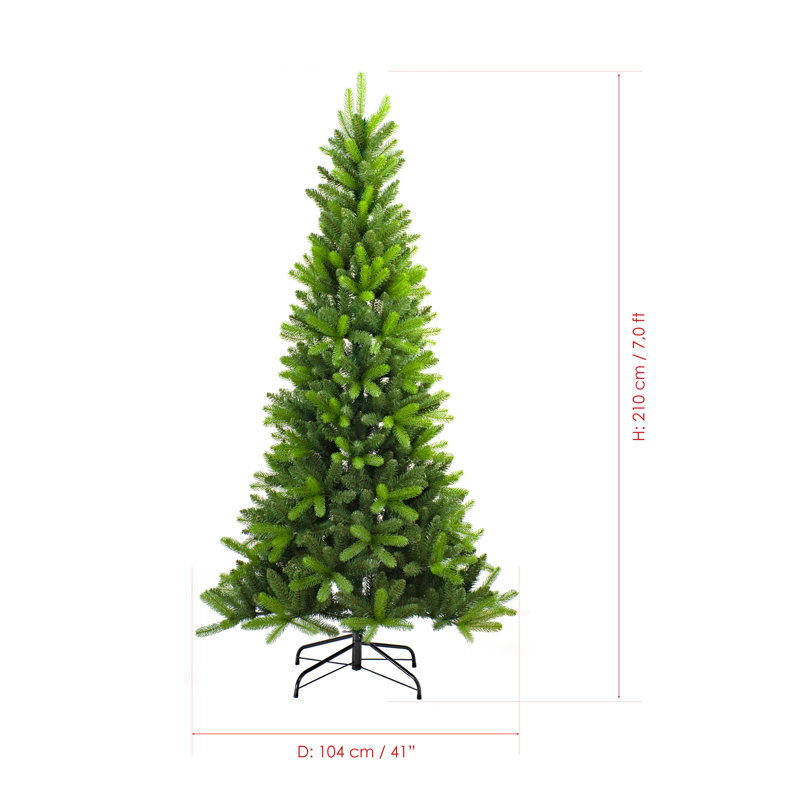 Utah Green Pine Artificial Christmas Tree, 6.89ft H