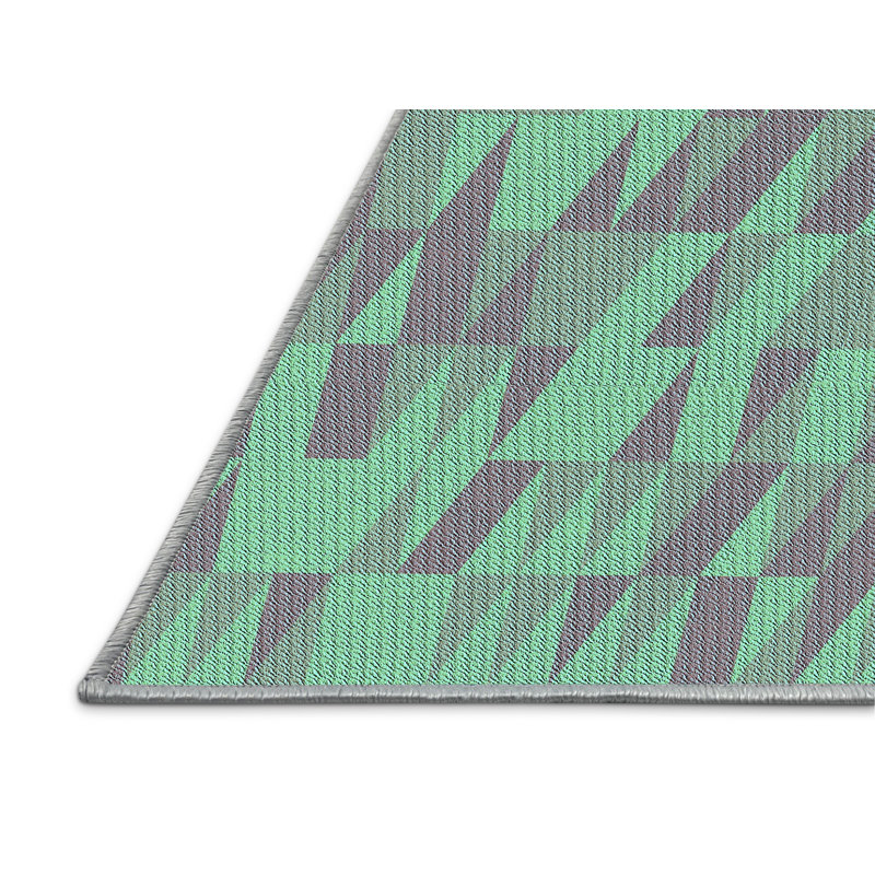 Tapis 100% motif lavable à la machine Pat72lblu, Rectangle 2 pi x 3 pi