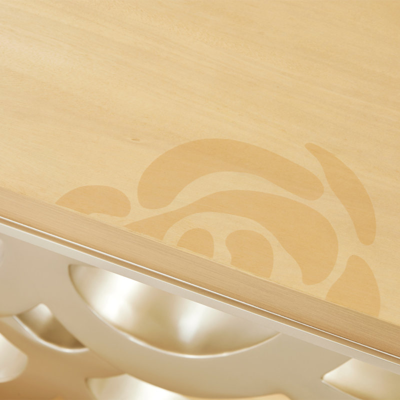Camellia Field Caramel Console Table