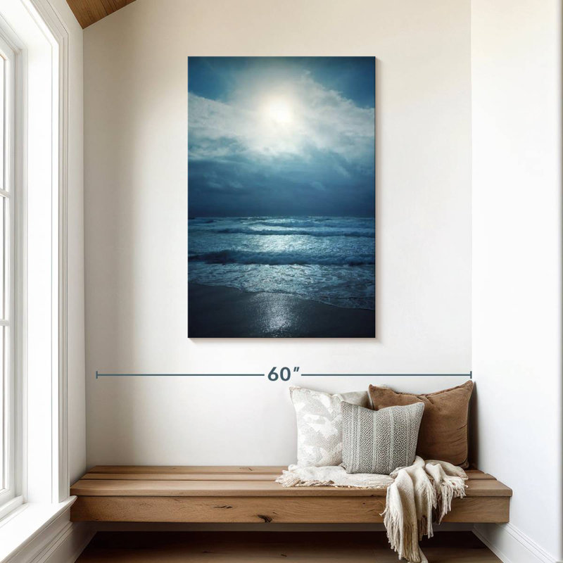 Gillard au clair de lune, océan Atlantique, H 45 po x l 30 po