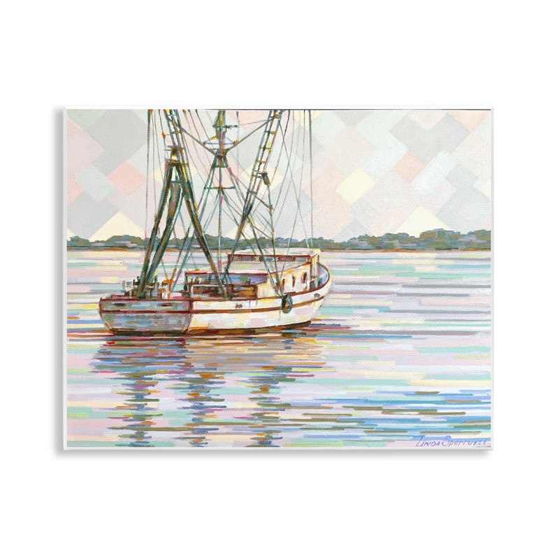 «Shrevp Boat on the San Sebastian», art mural par Linda Sperruche