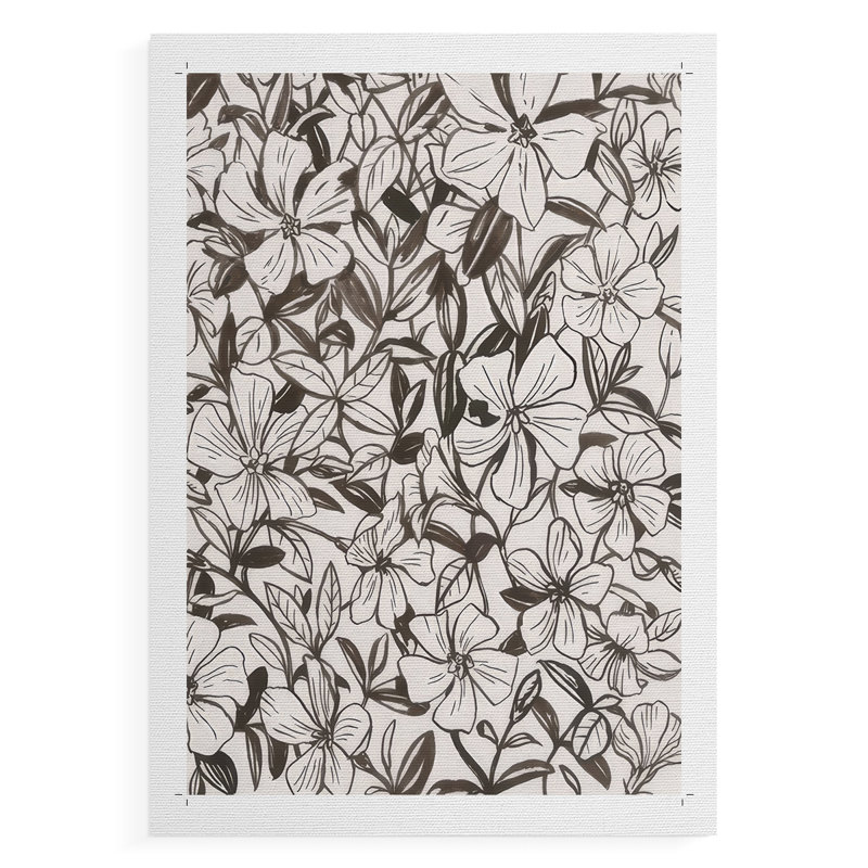 Periwinkle Daze I -Canvas Print Only - NOT FRAMED, 18" H x 12" W