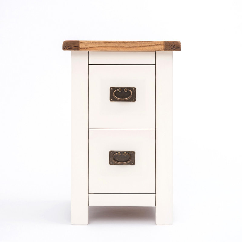 Aurelie 35cm W Plywood / Laminate Board Bedside Table, White