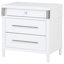 Table de chevet 3 tiroirs Gracemont - blanc