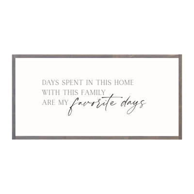 «Days Spent Wood», art mural encadré