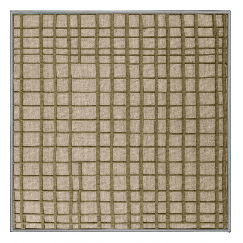 Machine Washable Trellis Gray Area Rug, Square 4'