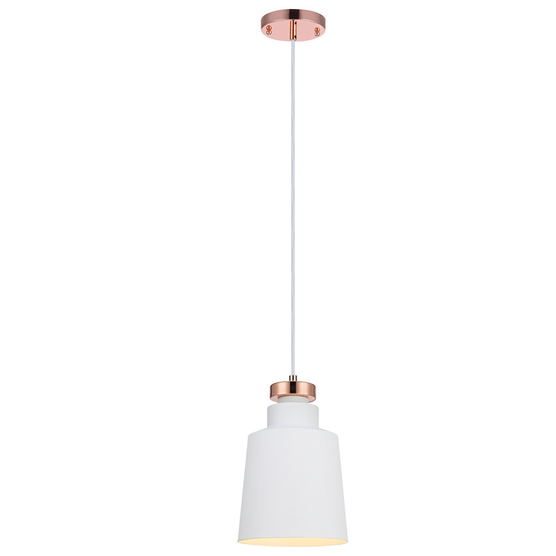 Clark 1 - Light White Single Pendant