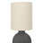 Sculptural Table Lamp with Linen Shade