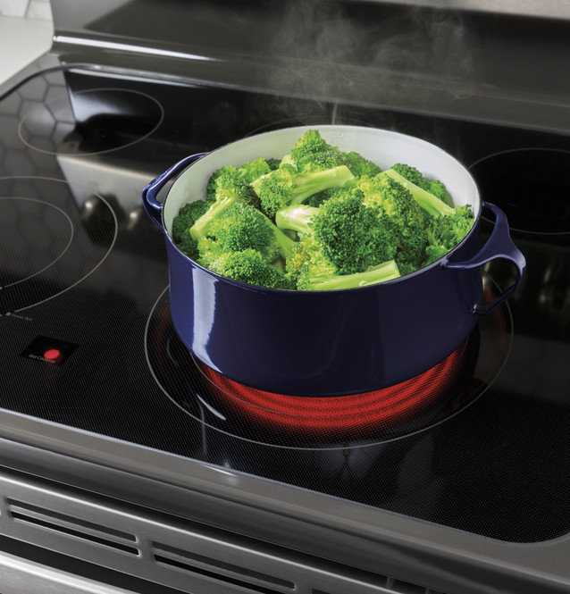 30" 6.6 cu. ft. Freestanding Electric Range with 5 Elements and Convection Oven