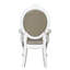 De 2 fauteuils taupe avec détails blanc os - 2 confortables et à la mode et une chaise sophistiquée pratique