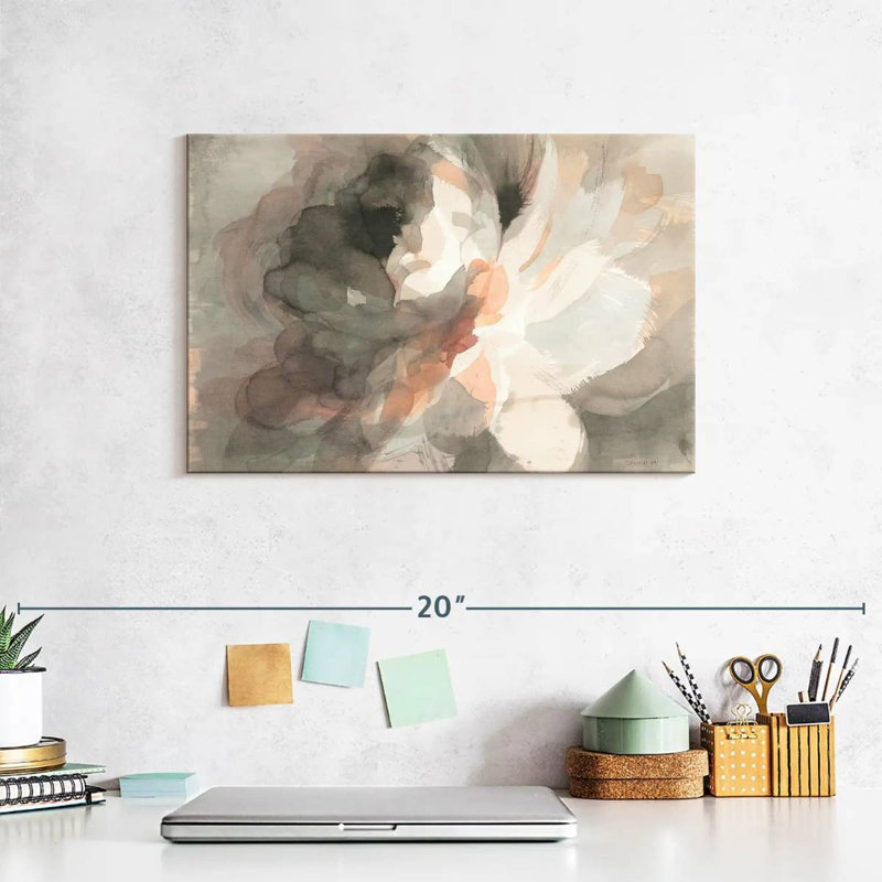 Harnek Abstract Peony I, 8" H x 12" W