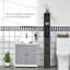 Armoire de rangement pour salle de bain de 54 po de hauteur, tour à linge autoportante avec tablette à 2 niveaux et tiroirs, rangement de plancher étroit