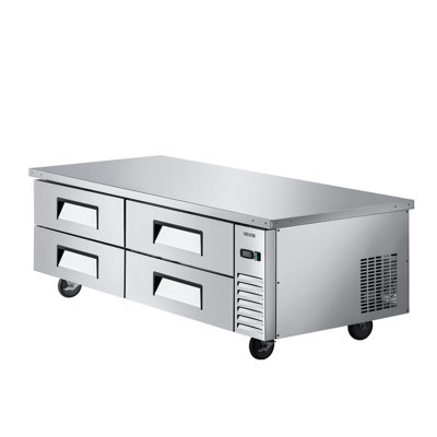 Commercial ChefBaseRefrigerator KitchenPrep Worktable 72 inch Four Drawer — FIN-0019418 | Fridge.com