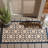 Arneshia Geometric Beige/Blue Indoor/Outdoor Area Rug-20794360
