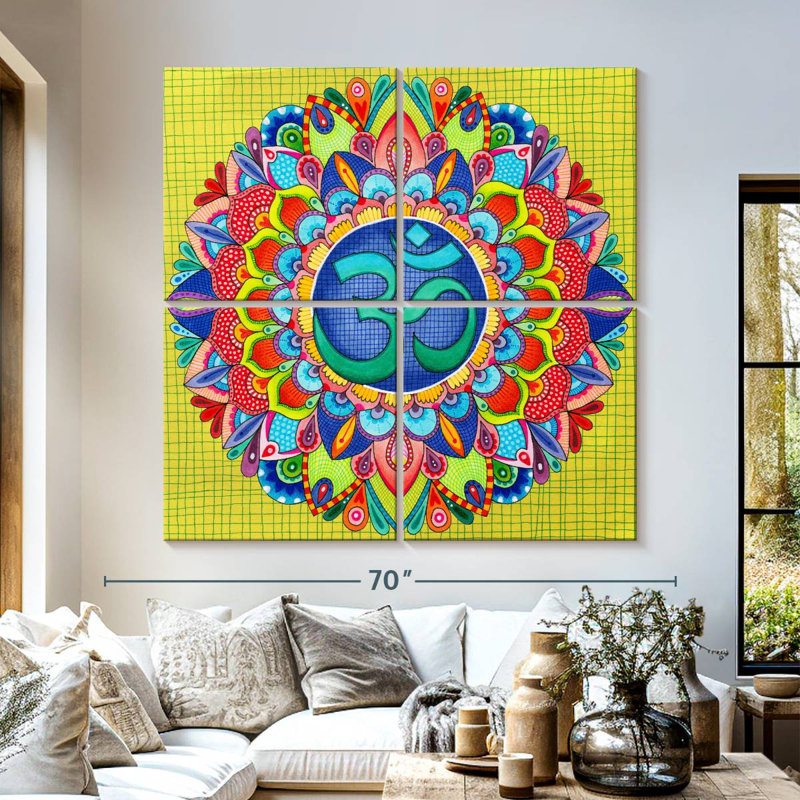 Adella Om Mandala, H 57 po x l 57 po