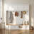 94.5'' H X 98.8'' W Large Hall Tree With 2 Cabinets, 8 Hooks & Bench – Entryway Storage