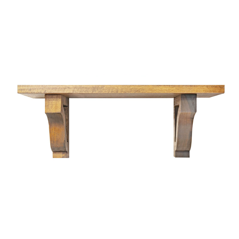 1" Shelves/W Corbels, 8" H x 40" W x 6" D