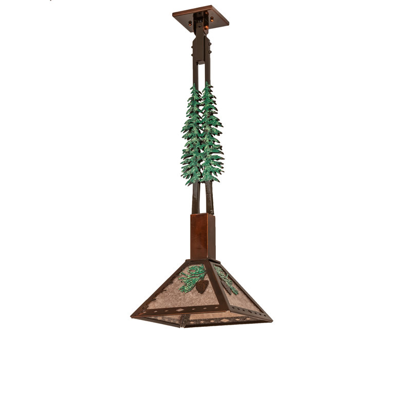 Luminaire suspendu conique 1 lumière Guleed, Cuivre rétro / bronze huilé