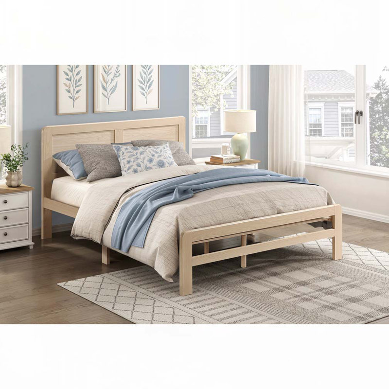 Lit plateforme en bois, Grand
