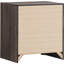 Table de chevet 2 tiroirs Oak, 32,36 lb, poignées bronze foncé mat, table de chevet moderne en chêne, profondeur de 16,63 po, pour utilisation-865891868