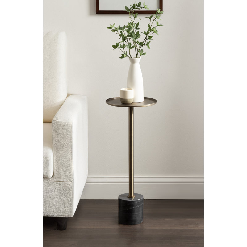 Beth Modern Round Marble Drink Table