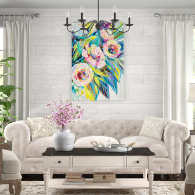 Pink Delights II by Jeanette Vertentes - Wrapped Canvas Painting