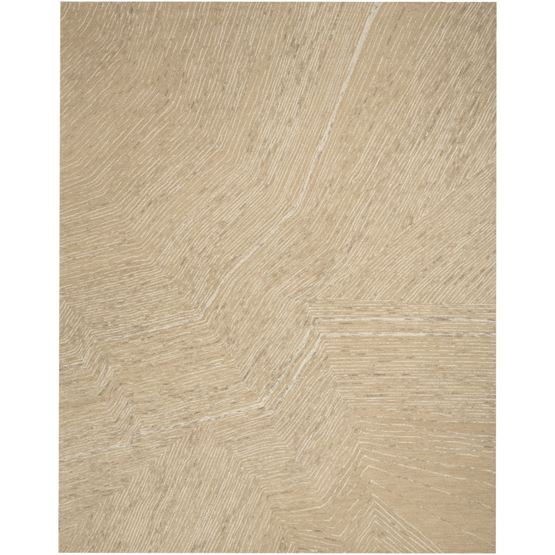 DKNY Pure Angles Camel Modern Indoor Rug, Rectangle 8'6" x 11'6"