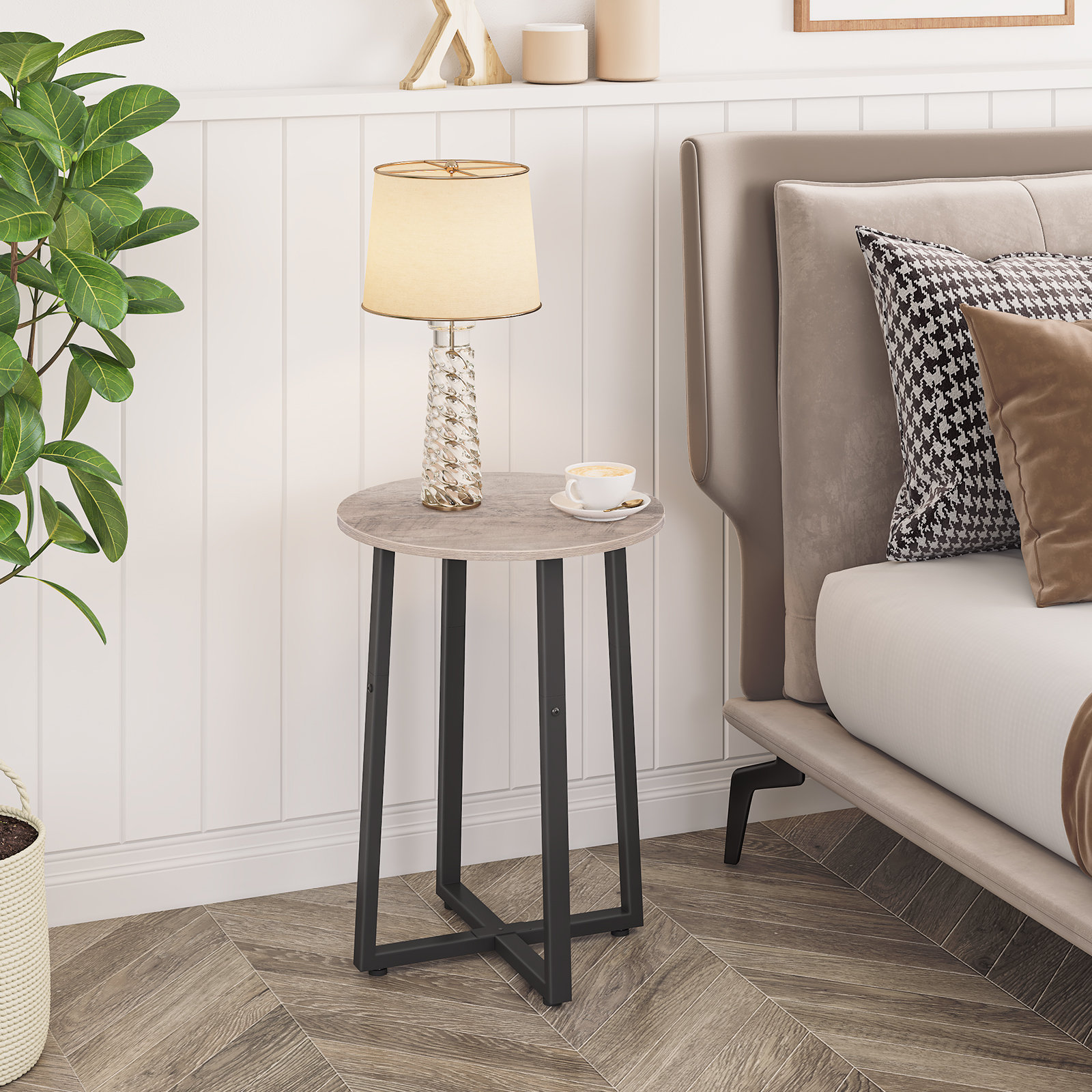 17 Stories Watse 21.7'' Tall Round End Table & Reviews | Wayfair
