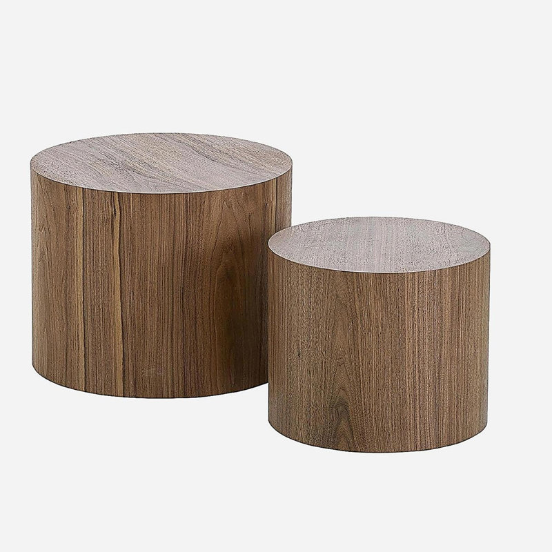 Panneau de fibres à densité moyenne avec placage en frêne / chêne / placage de noyer / table basse / table de bout / repose-pieds