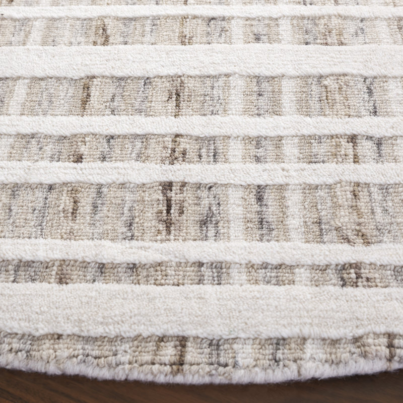 Armengol 651 Area Rug In Ivory / Taupe, Round 6'