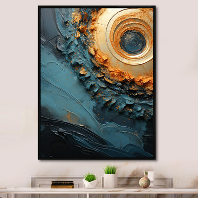Desert Mirage Vortex II - Abstract Spirals Wall Decor