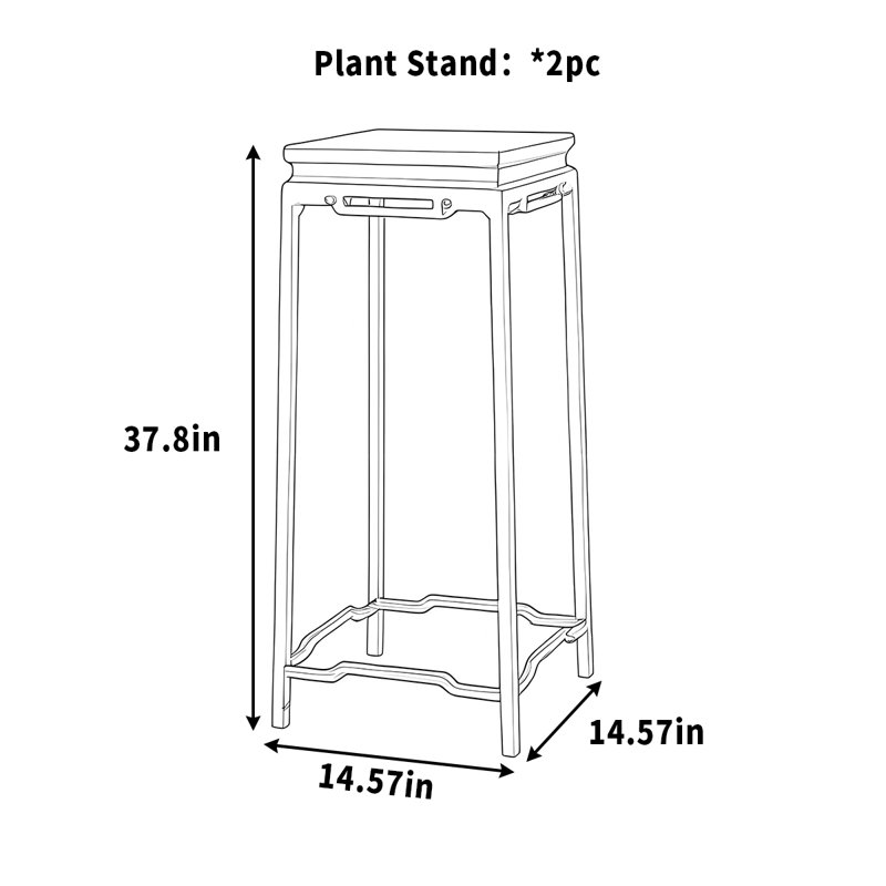 Support à fleurs du sol au plafond pour un usage domestique