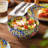18 Piece Porcelain Bohemian Dinnerware Set, Service For 6