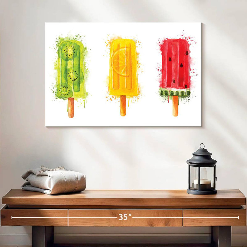 Yarlin Fruity Popsicles Splatter, 16" H x 24" W