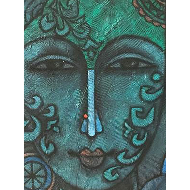 Deity Face Portrait Advaitha | Figurative Art | By Krishna Ashok