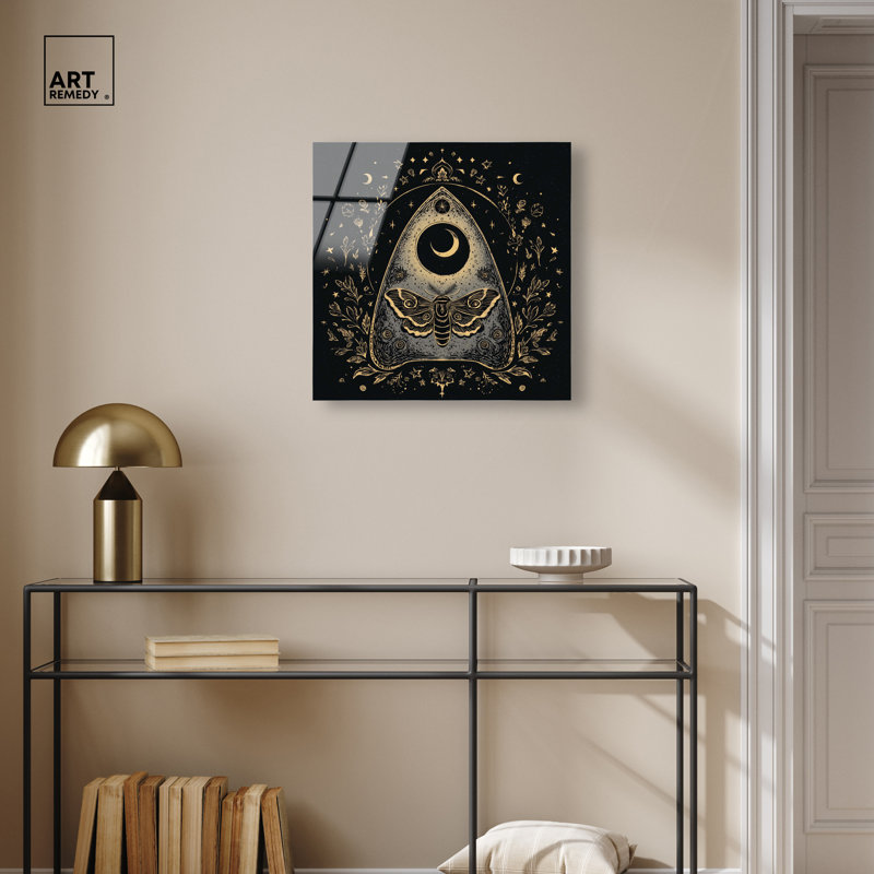 «Ouija Moth Planchette», reproduction d'art acrylique à imprimé acrylique par Art Remedy, 20"H x 20"W