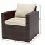 Ensemble de conversation en osier pour 2 personnes avec coussins Oska-561660706