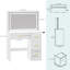 Benette Dressing Table with Mirror
