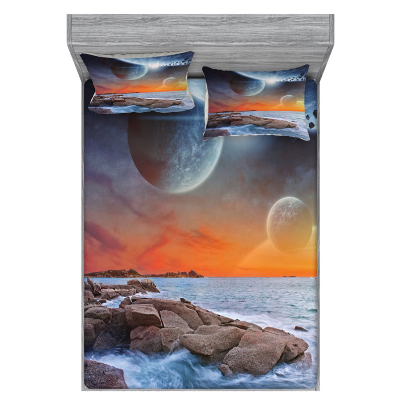 Microfiber Sheet Set, Full Sheet Set with Fitted Sheet