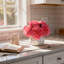 Roses Arranged in a Wavy Glass Vase