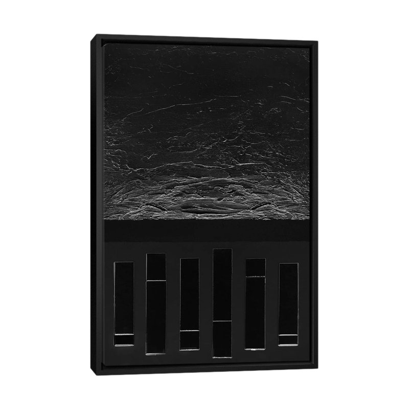 Noir - Print on Canvas, 66.04 cm H x 45.72 cm W, Black Framed