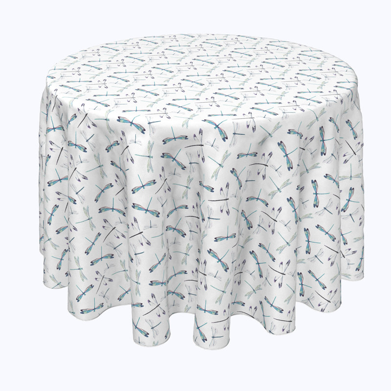 Brady Geometric Round Tablecloth, 108" x 108"