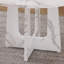 Table de salle à manger 47,24 "à effet marbre blanc, capacité de 300 lb, base de table moderne et épicée pour 4 à 6 personnes