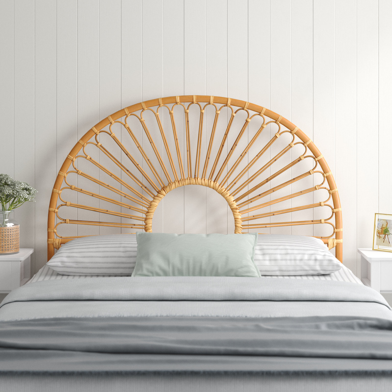 Sand And Stable™ Estero Full Double Wickerrattan Open Frame Headboard