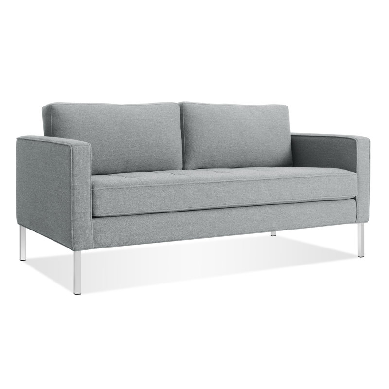 Paramount Loveseat, Sanford Ceramic Crossweave, Metal