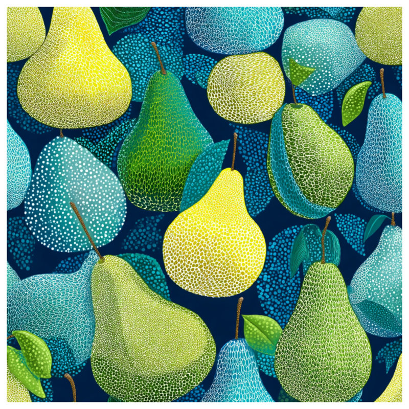 Rideau de douche Pears - Bohème fruits, 70in W x 93in H